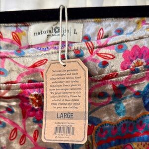 Natural Life Colorful Floral Garment - Large